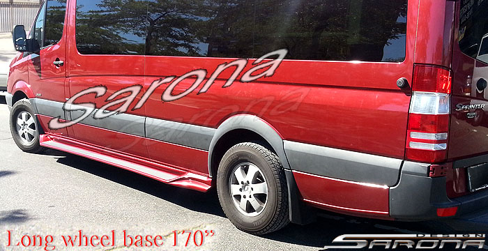 Custom Mercedes Sprinter  Van Running Boards (2007 - 2018) - $1290.00 (Part #MB-009-SB)